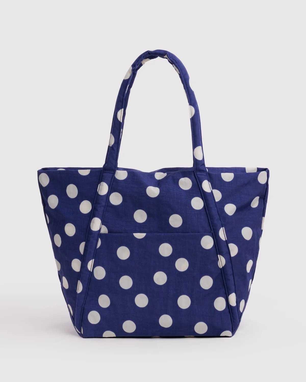 Cloud Bag - Navy and Cream Polka Dot｜BAGGU
