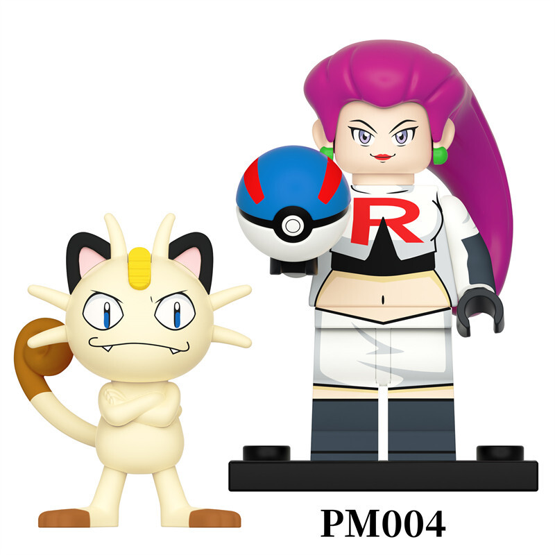 Pokemon Jessie-BW Custom Minifigures Fit Lego PM004