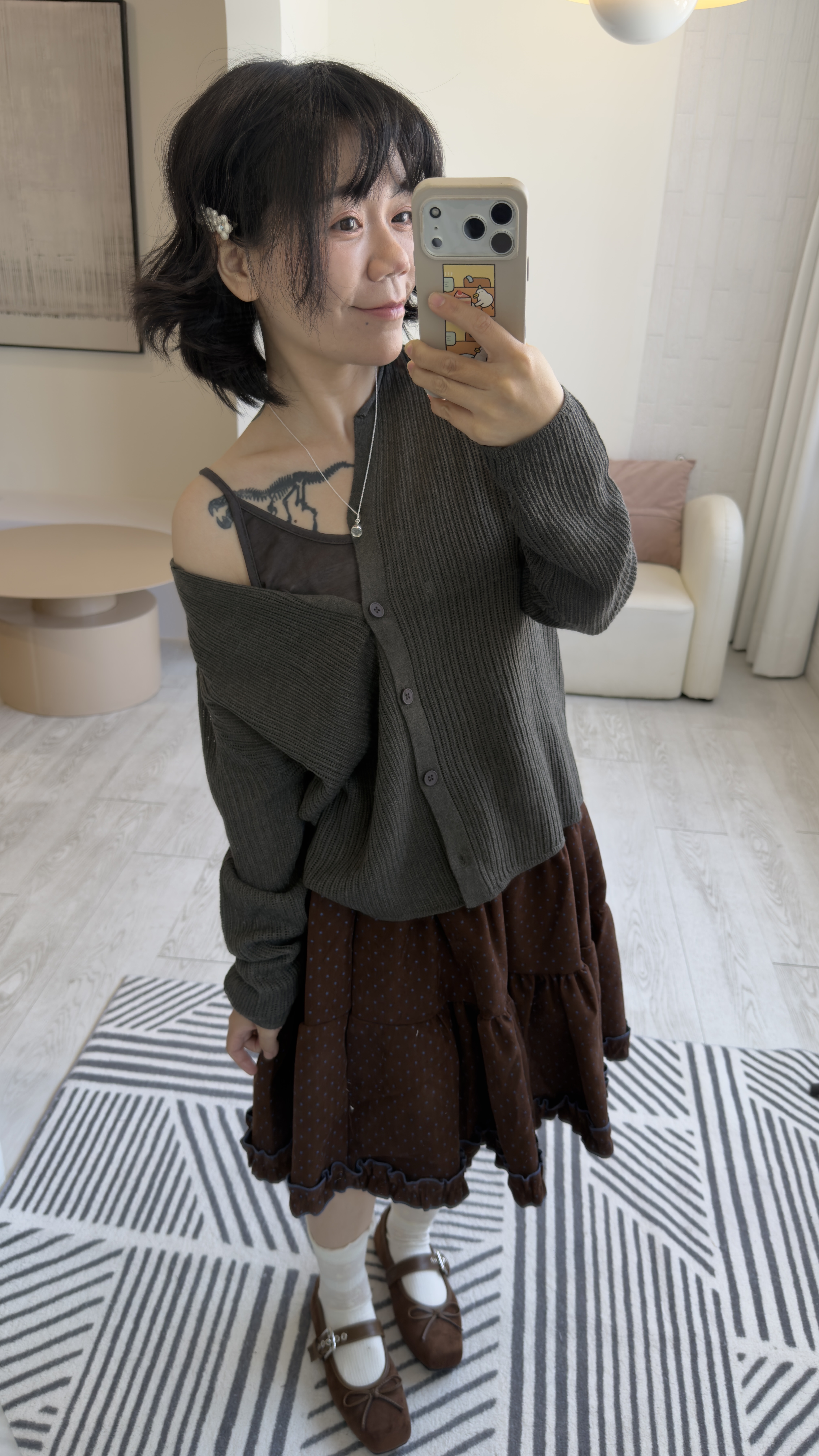 wool blend knit cardigan