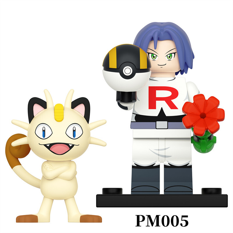 Pokemon James-BW Custom Minifigures Fit Lego PM005