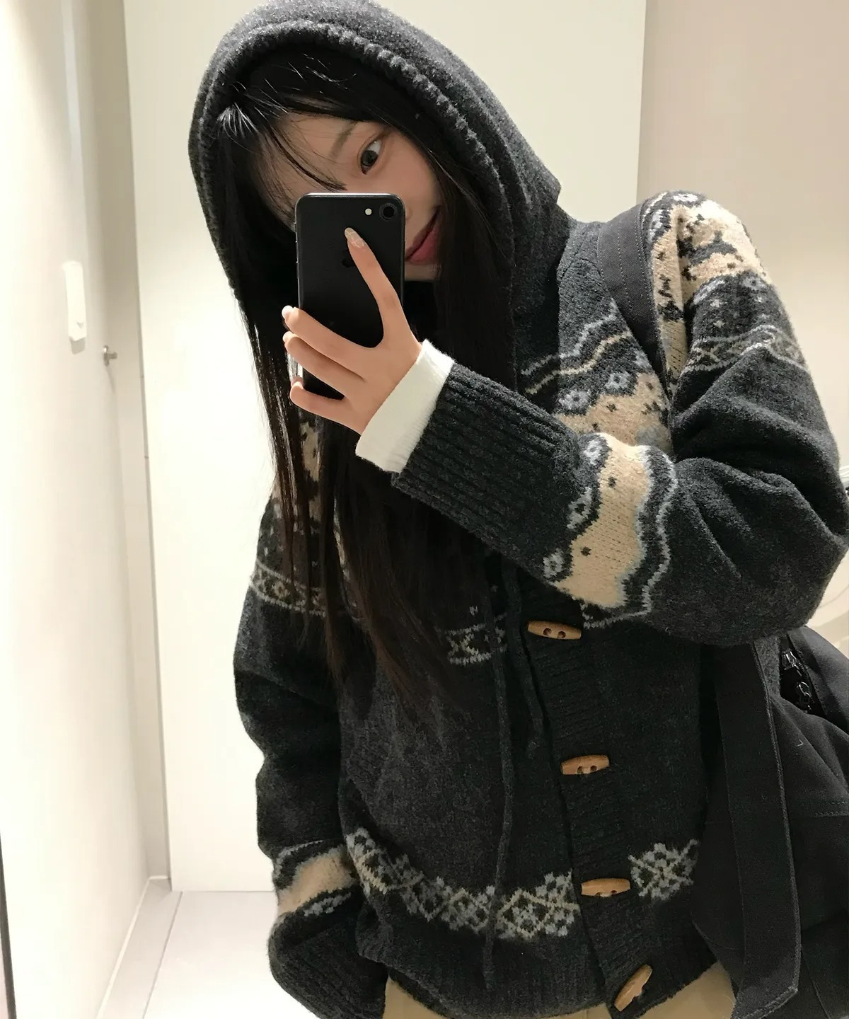 CPGN STUDIO Nordic Deer Toggle Hoodie Knit