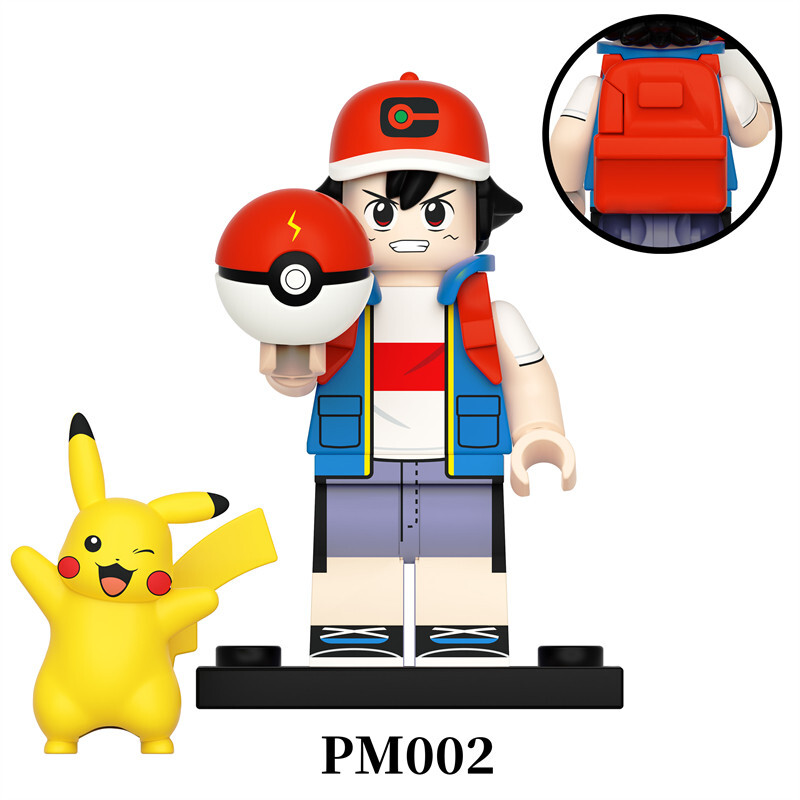 Pokemon Custom Minifigures Set Fit Lego PM001-PM006