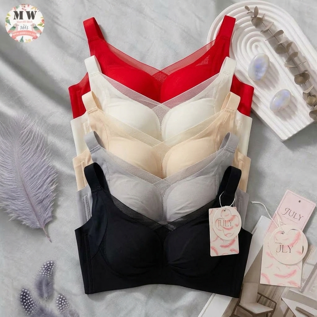 【台灣 JULY BRA】無鋼圈全包覆調整型內衣|大胸顯小 ‧ 強效提拉(MW Beauty 直播限定優惠) [9234]