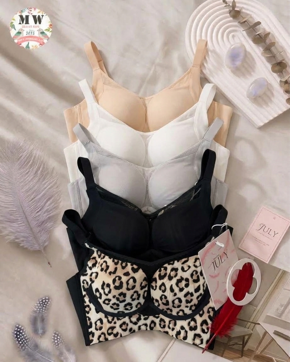【台灣 JULY BRA】減壓提拉無鋼圈全包覆內衣|4排4扣強效收副乳 (MW Beauty 直播限定優惠) [9241]
