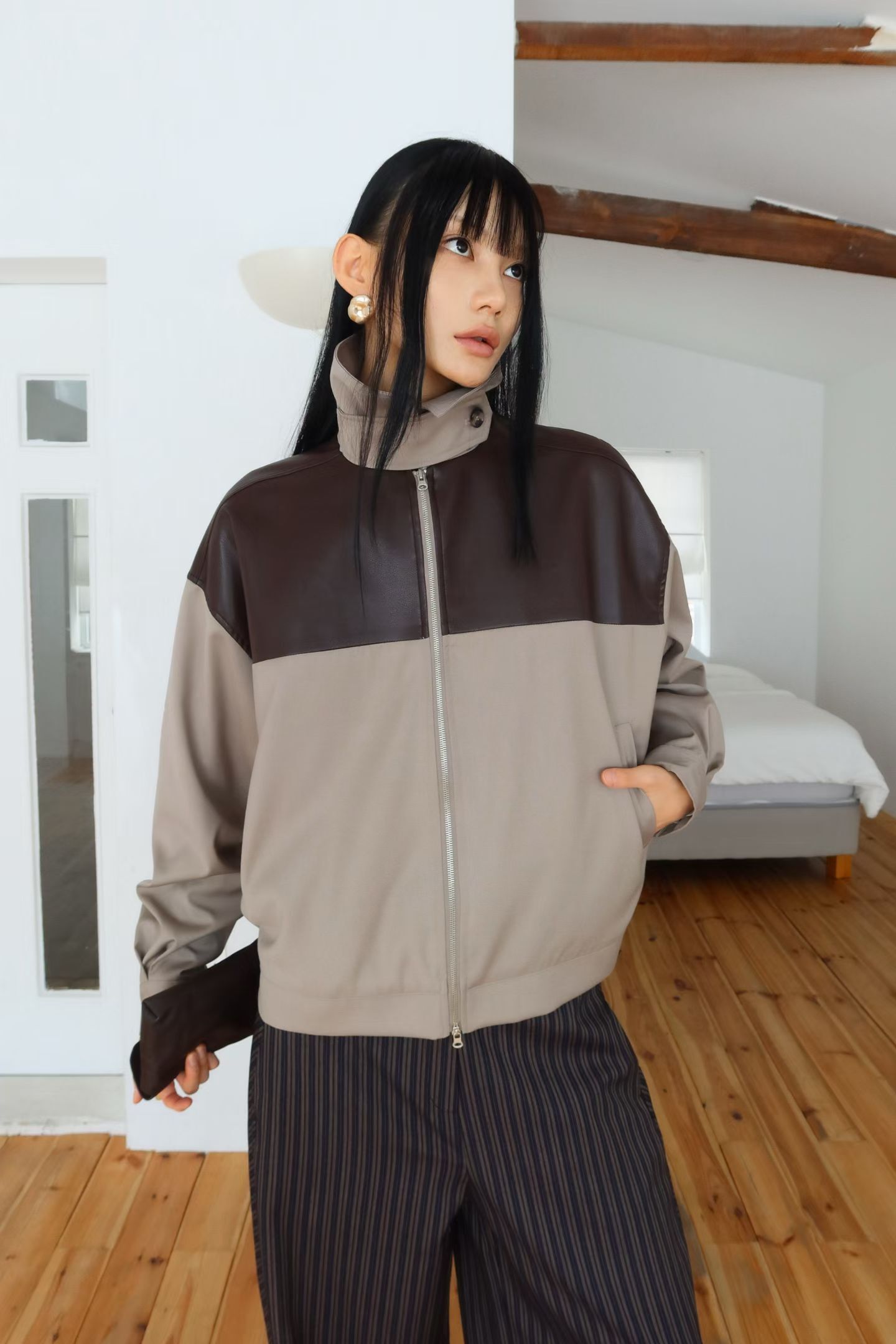 BP2603 Leather Blouson JK