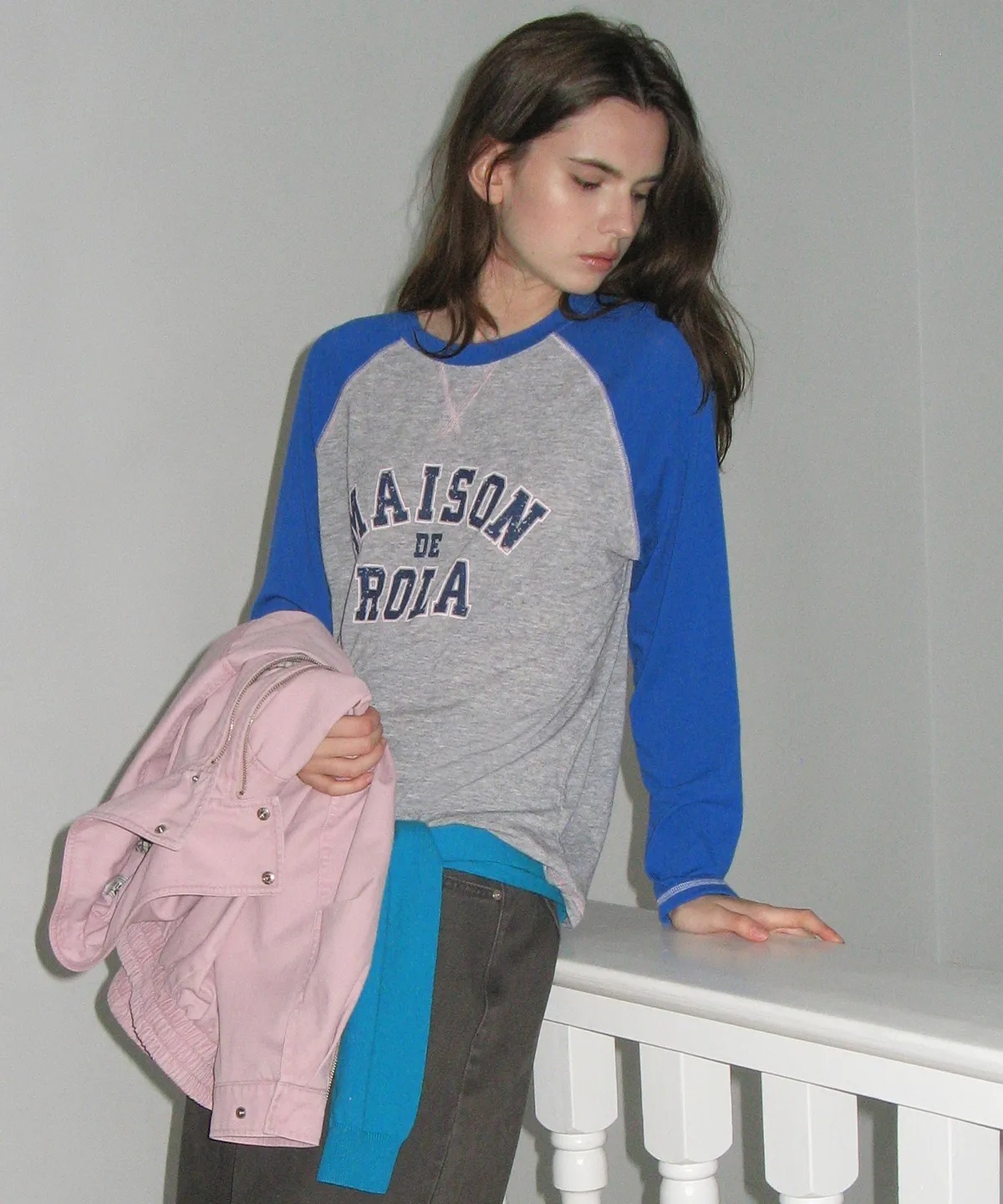 ROLAROLA MAISON DE ROLA EMBROIDERY STRIPE LONG SLEEVE