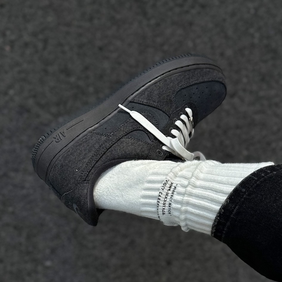 NIKE AIR FORCE 1 "DEMIN" 炭灰 牛仔布 丹寧 男款 休閒鞋 IR0951-003