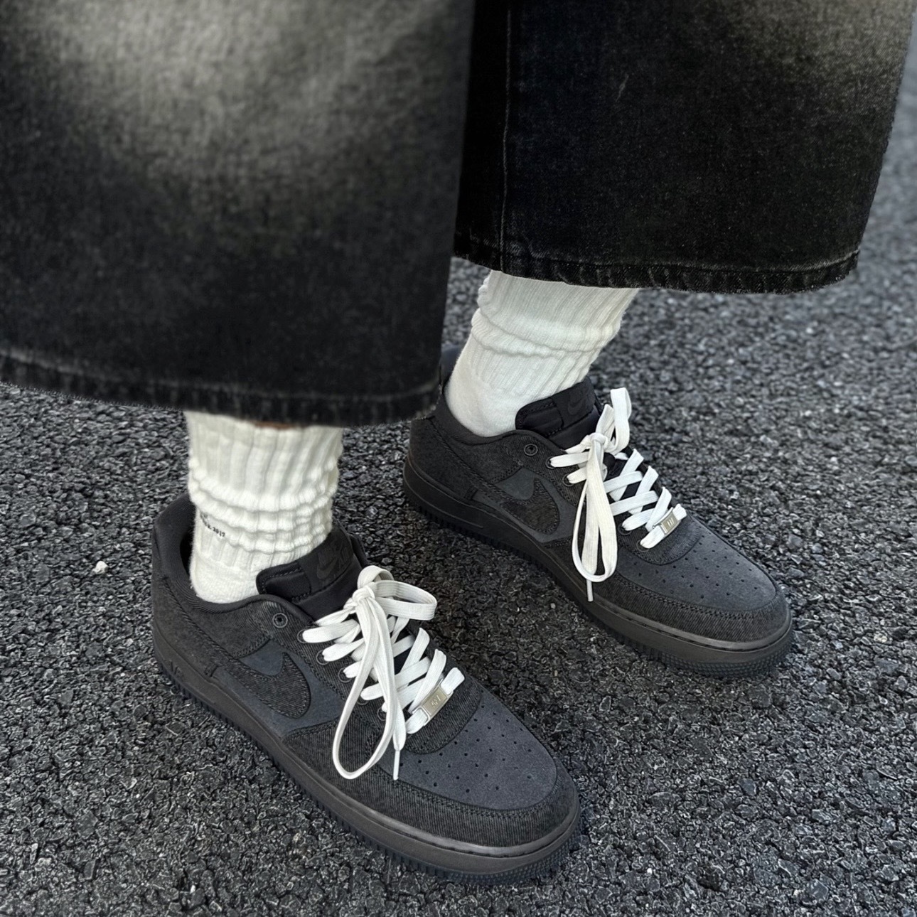 NIKE AIR FORCE 1 "DEMIN" 炭灰 牛仔布 丹寧 男款 休閒鞋 IR0951-003