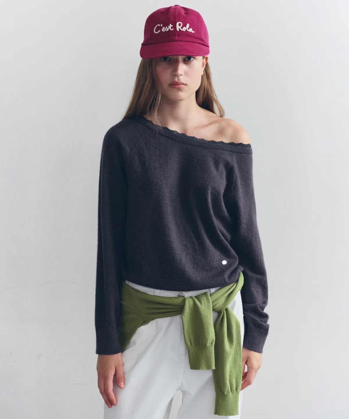 ROLAROLA BOATNECK LACE KNIT