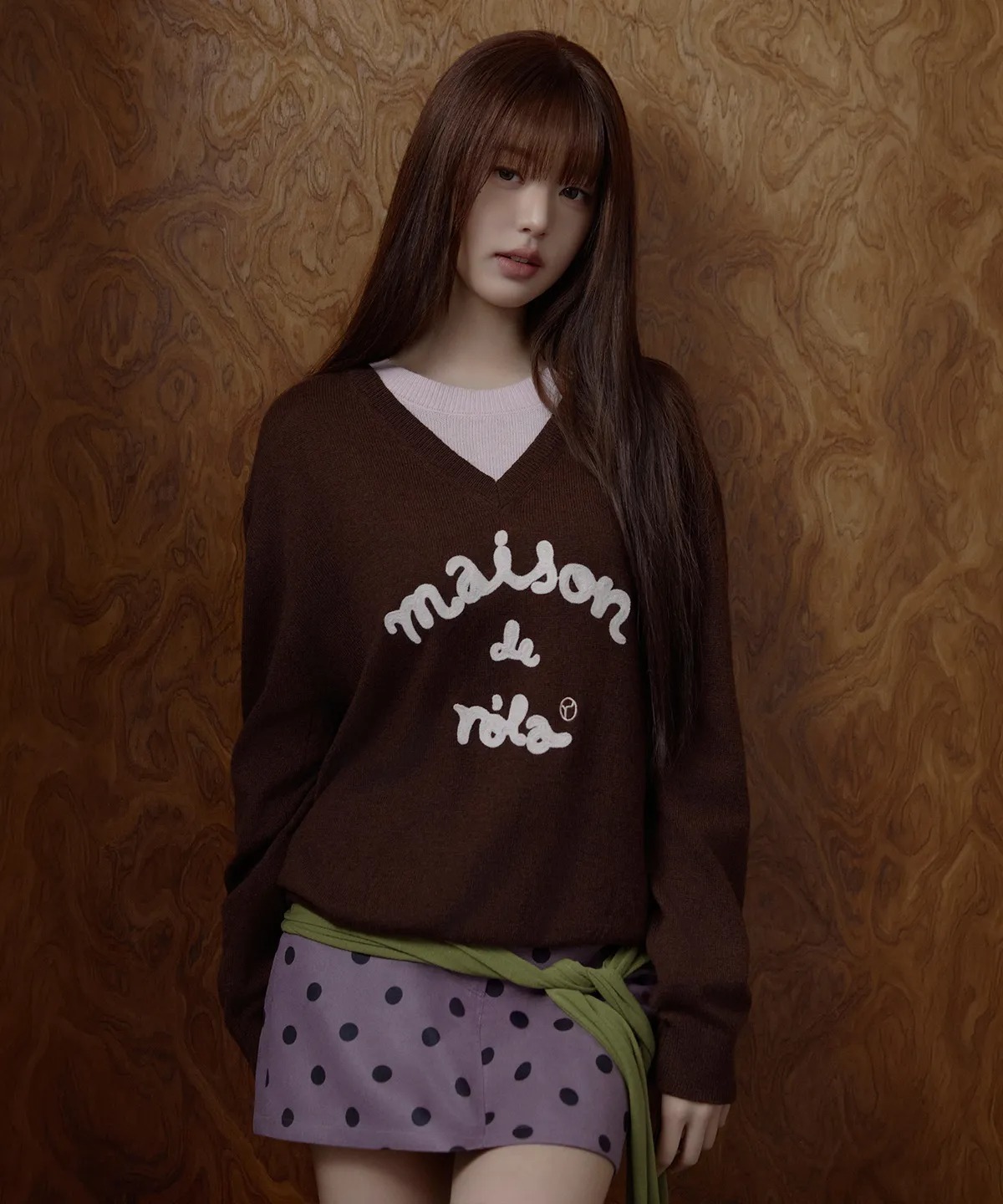 ROLAROLA MAISON DE ROLA EMBROIDERY LAYERED KNIT