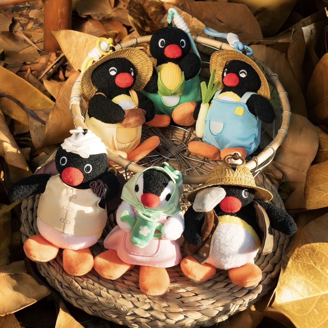企鵝家族 PINGU PINGA 開心農場 吊飾 盲盒 共六款 務農