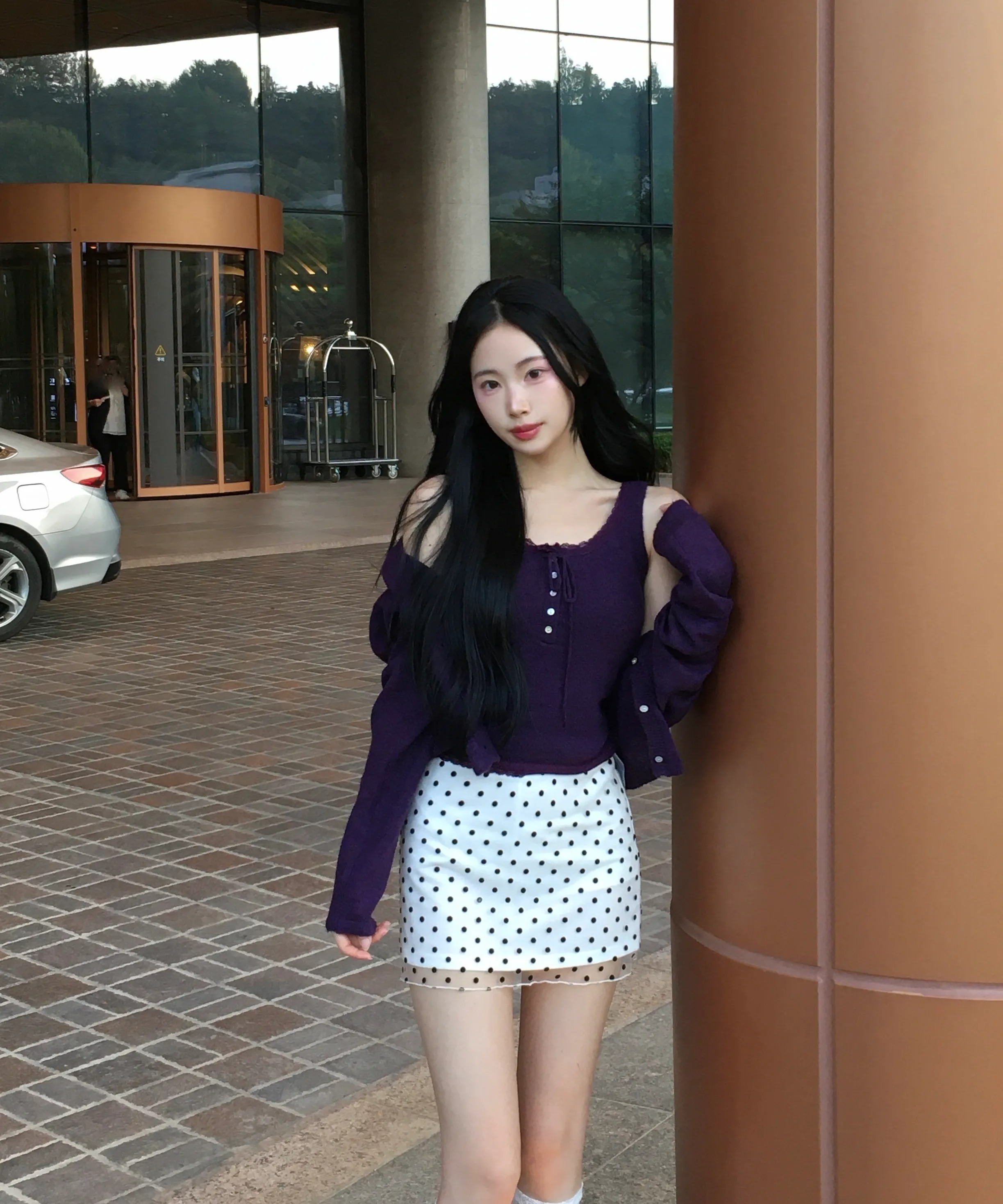 ROLAROLA SCALLOP CARDIGAN SET
