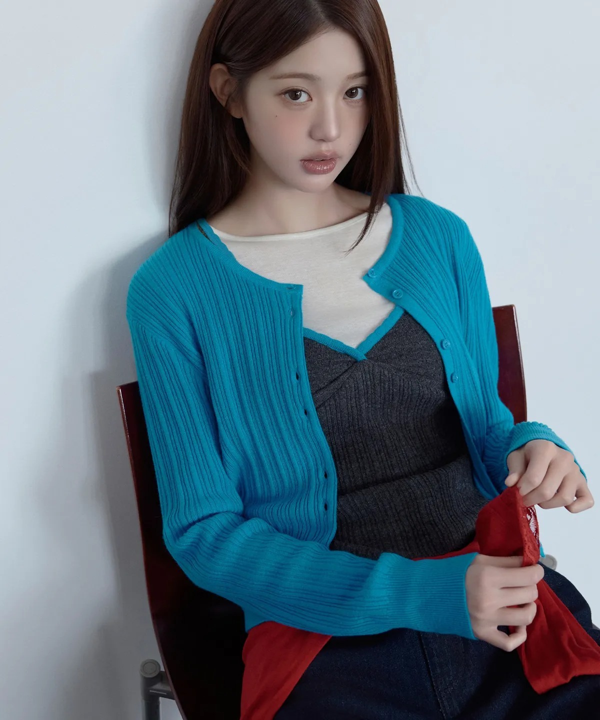 ROLAROLA BUSTIER CARDIGAN SET