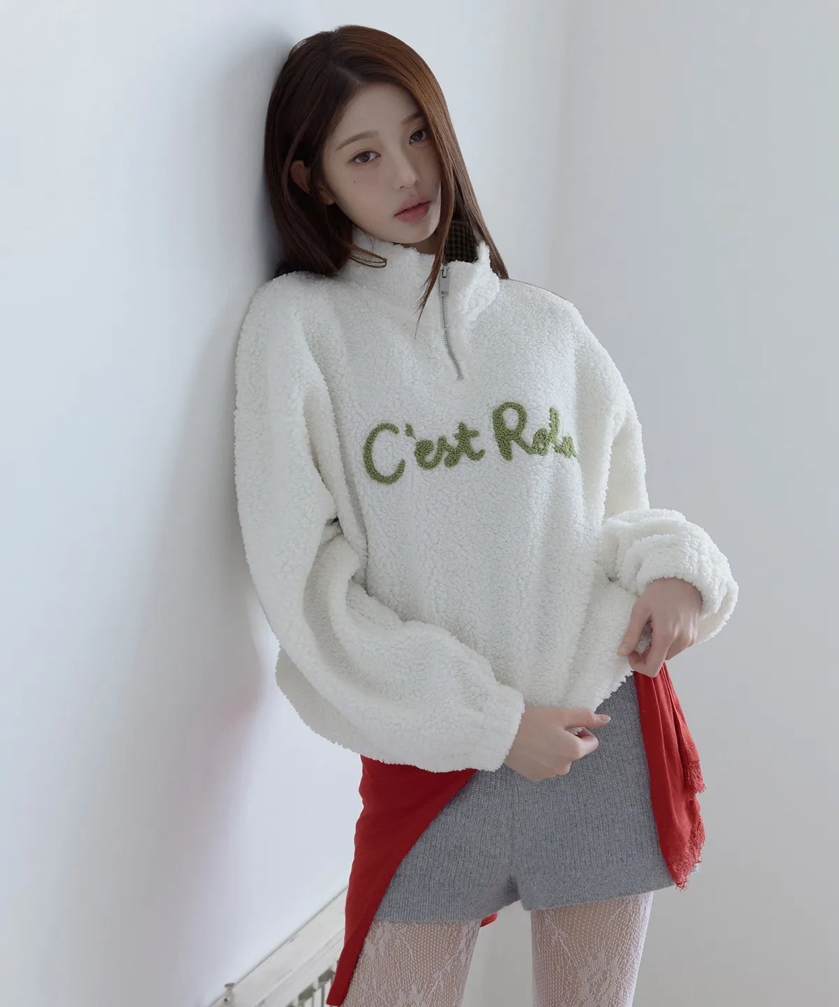 ROLAROLA CEST ROLA FLEECE HALF ZIP UP