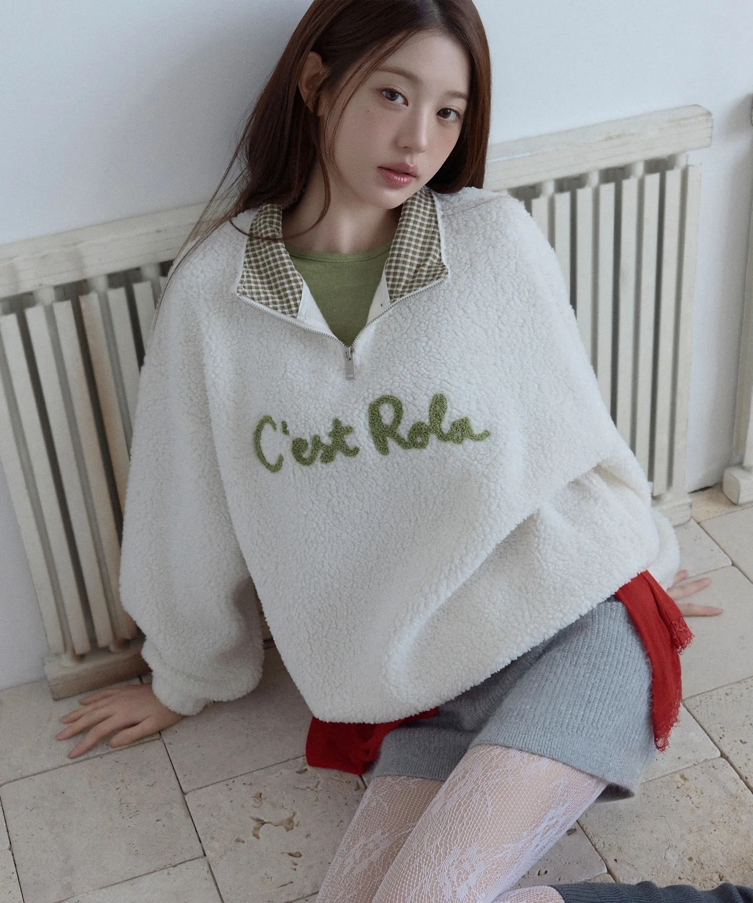 ROLAROLA CEST ROLA FLEECE HALF ZIP UP