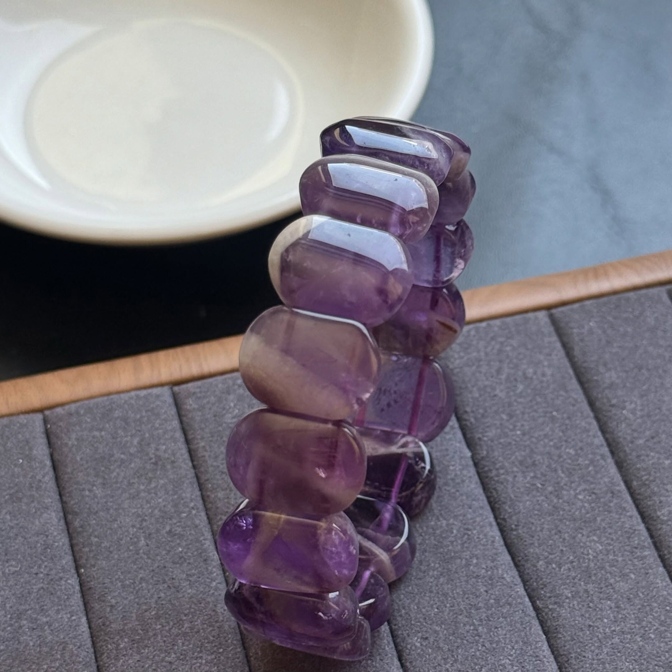 [原石] 紫水晶 水晶手排