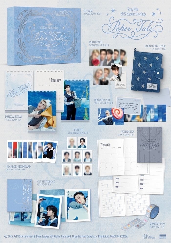 Stray Kids 2027 Season's Greeting Paper Tale