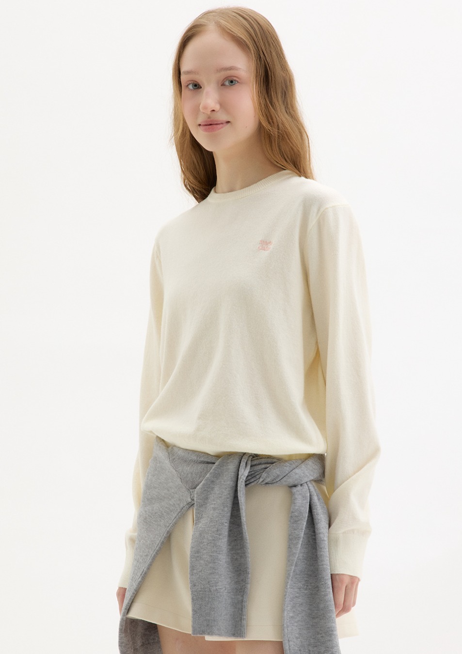 【入LIVECODE一件減至$198😱🔥！】【韓妹大愛品牌！北村旗艦總店封館🇰🇷】【MARIECLAIRE】Basic logo wool round knit (7 Colors)