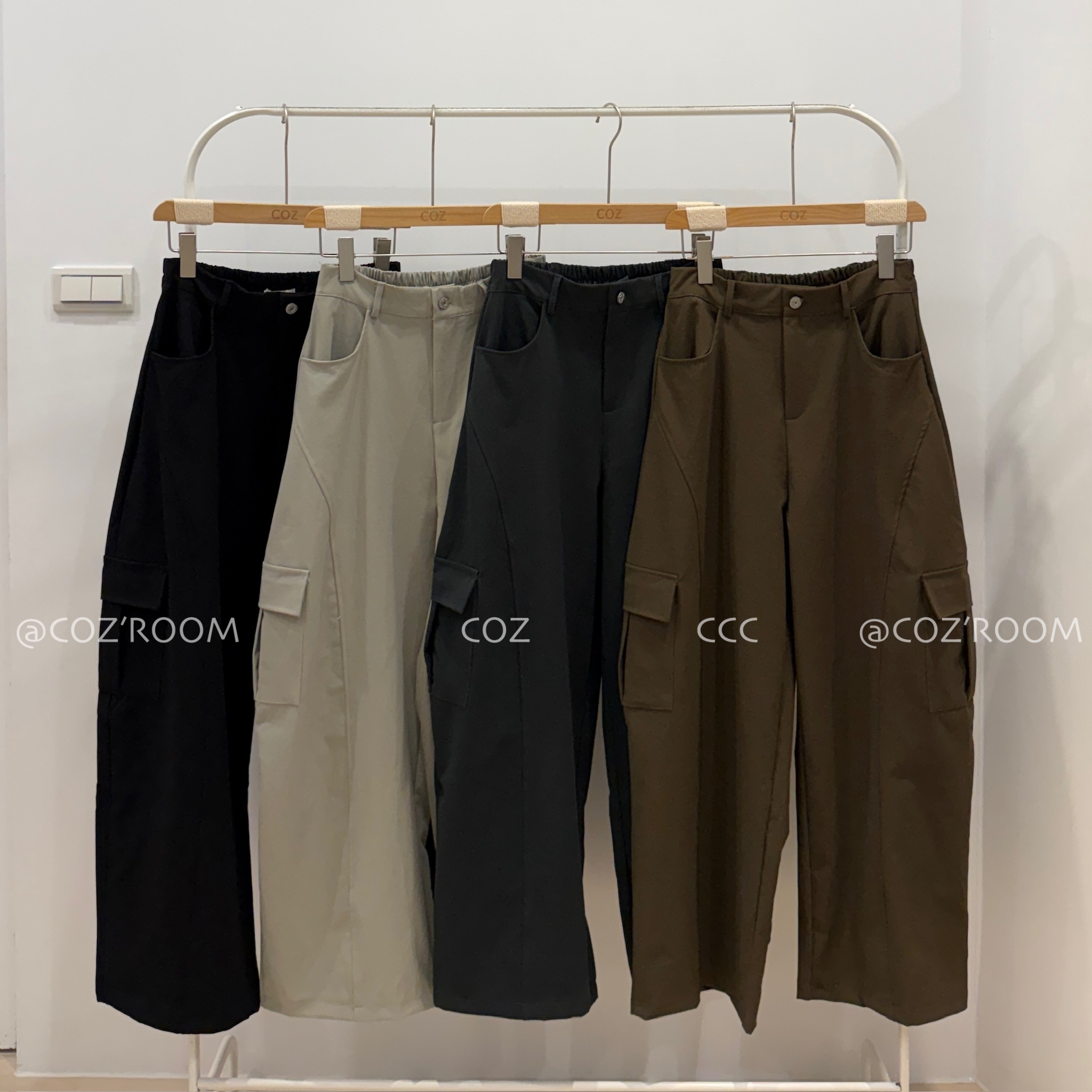 2.0冰塊褲 有點彈的速乾工裝彎刀褲 F size (4色) _2821