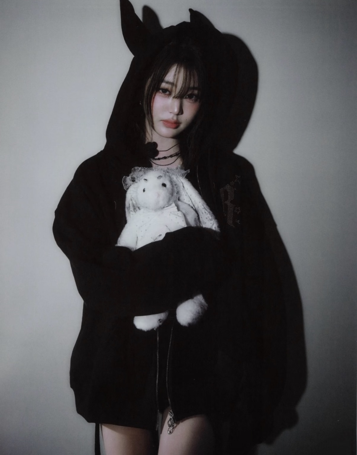 <小員同款😈> 韓國設計師品牌🇰🇷RUNNINGHIGH 惡魔耳朵 連帽外套 張員瑛同款