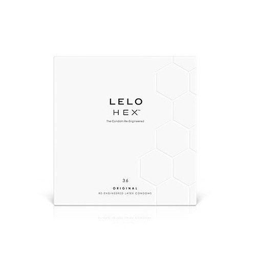 LELO HEX Original 54mm 貼身防滑 乳膠安全套 36片裝
