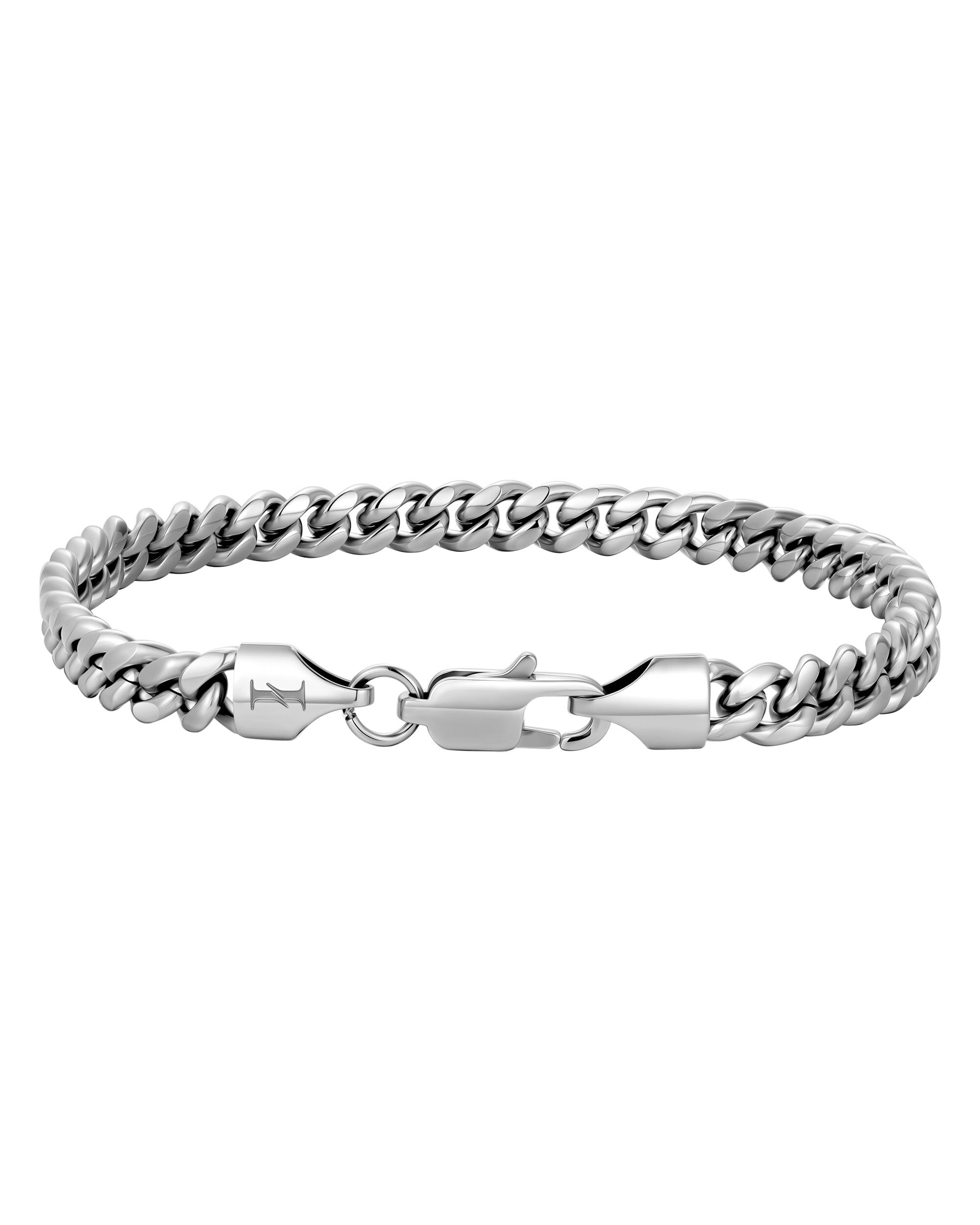 Iceman Society｜PLAIN - 5mm 古巴手鍊 (White Gold)