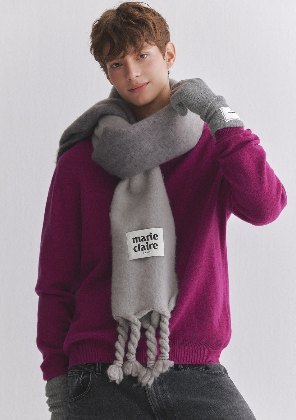 【入LIVECODE一件減至$199😱🔥！】【韓妹大愛品牌！北村旗艦總店封館🇰🇷】【MARIECLAIRE】【MARIECLAIRE】Color gradient muffler (4 Colors)