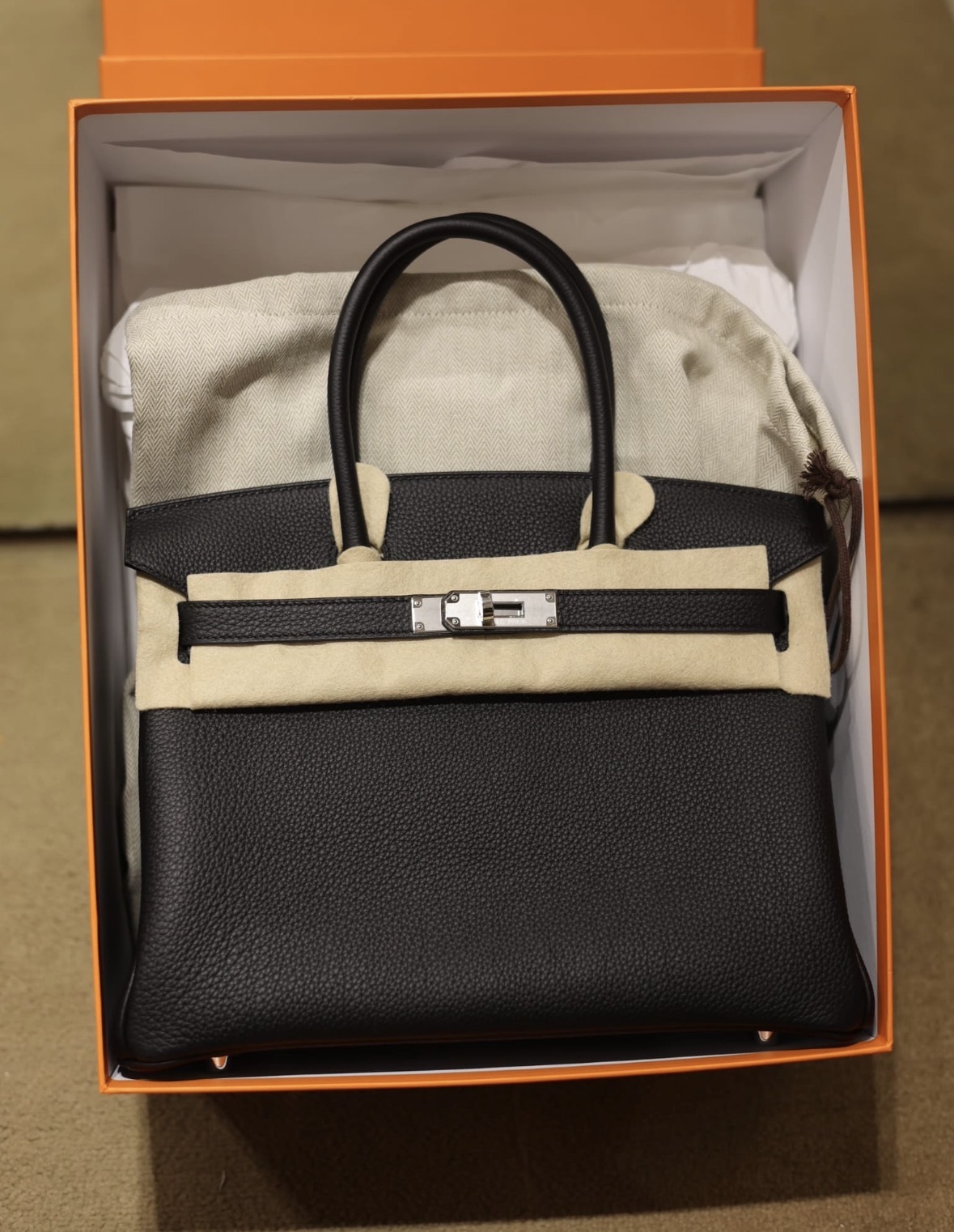 Birkin 30 89 noir ck togo G