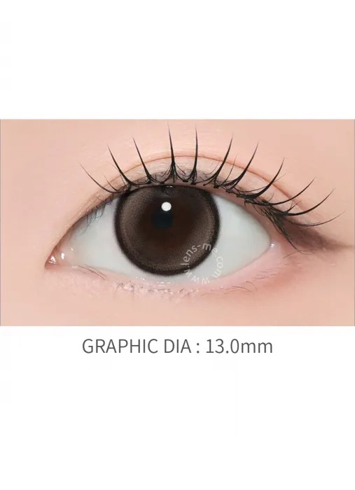 [月拋]Lensme Fog Veil 1 Month Brown｜月拋彩妝隱形眼鏡｜每盒2片