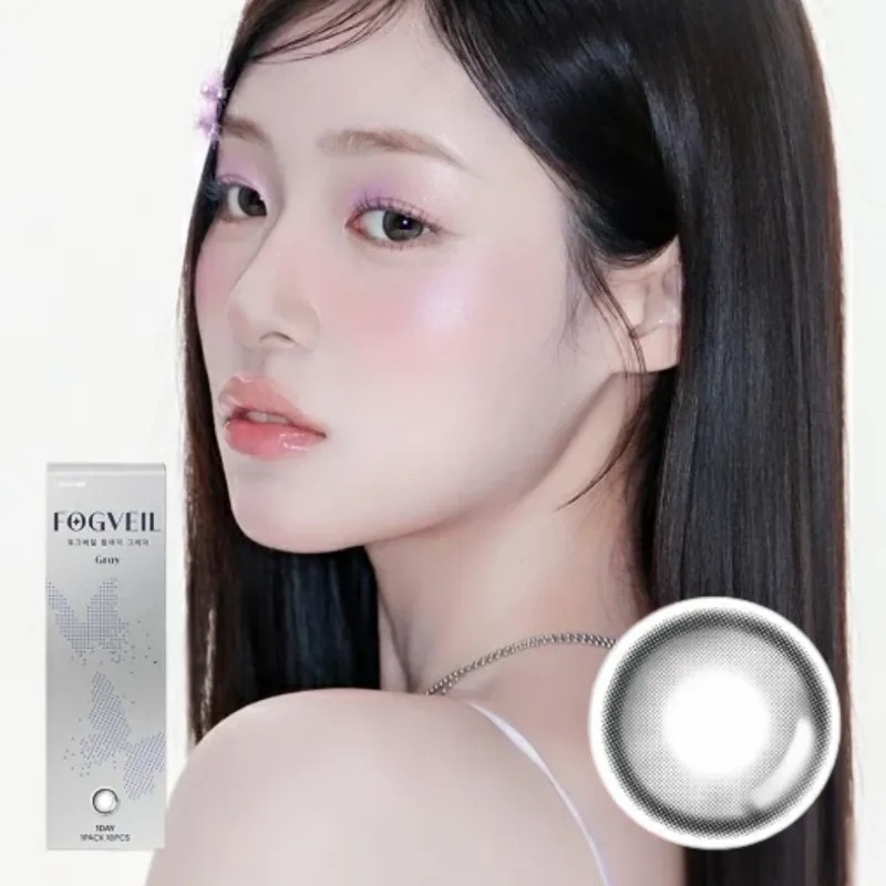 [日拋] Lensme Fog Veil 1 Day Gray｜日拋彩妝隱形眼鏡｜每盒10片