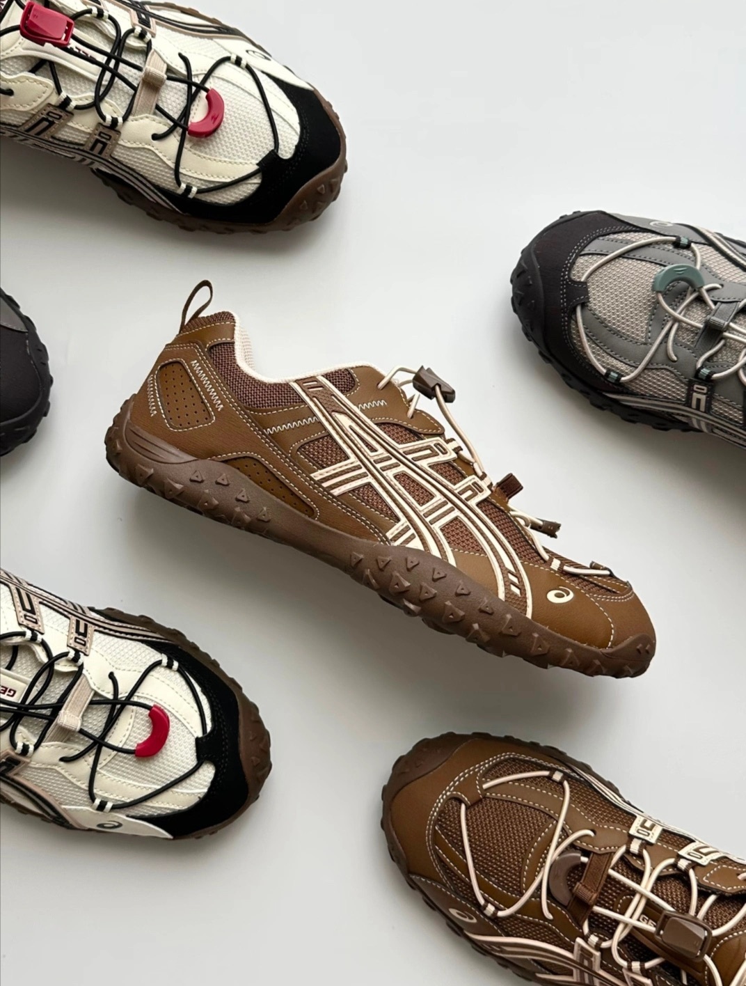 代購-ASICS GEL-AMMG系列 舒適緩震 復古 運動 薄底鞋 跑鞋 栗咖/鼠尾綠 男女同款 1203B274-200 1203B274-021