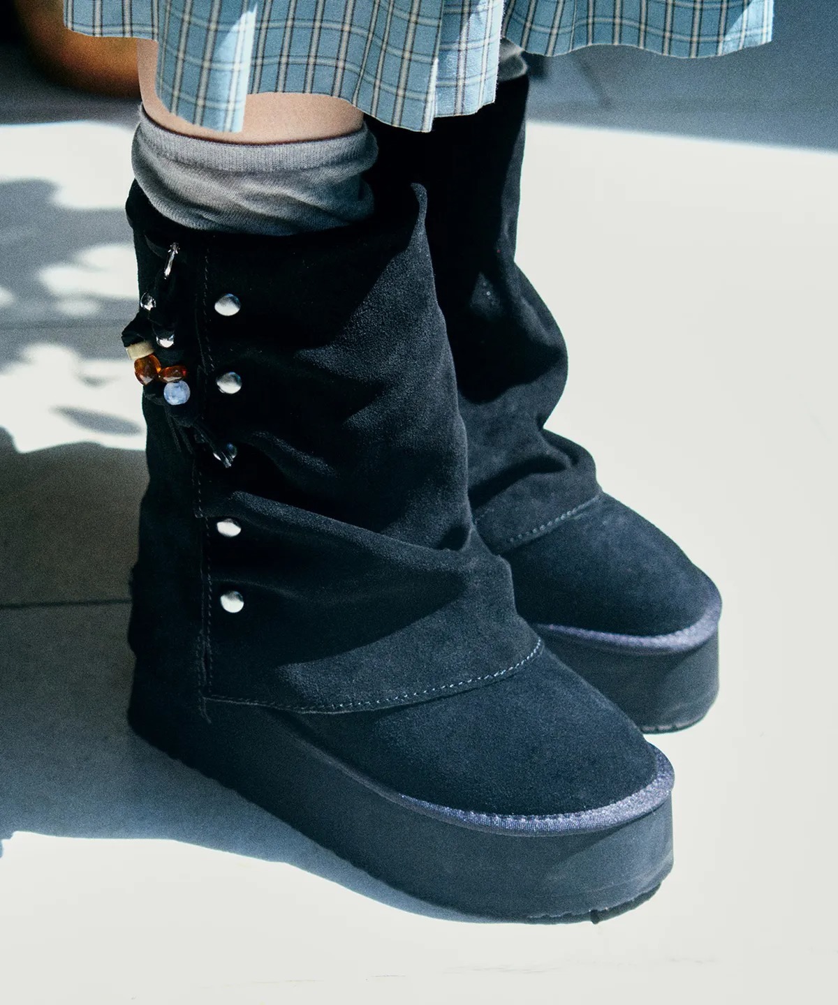 Rockfish Weatherwear STUD MAXI FOLDED BOOTS MIDDLE