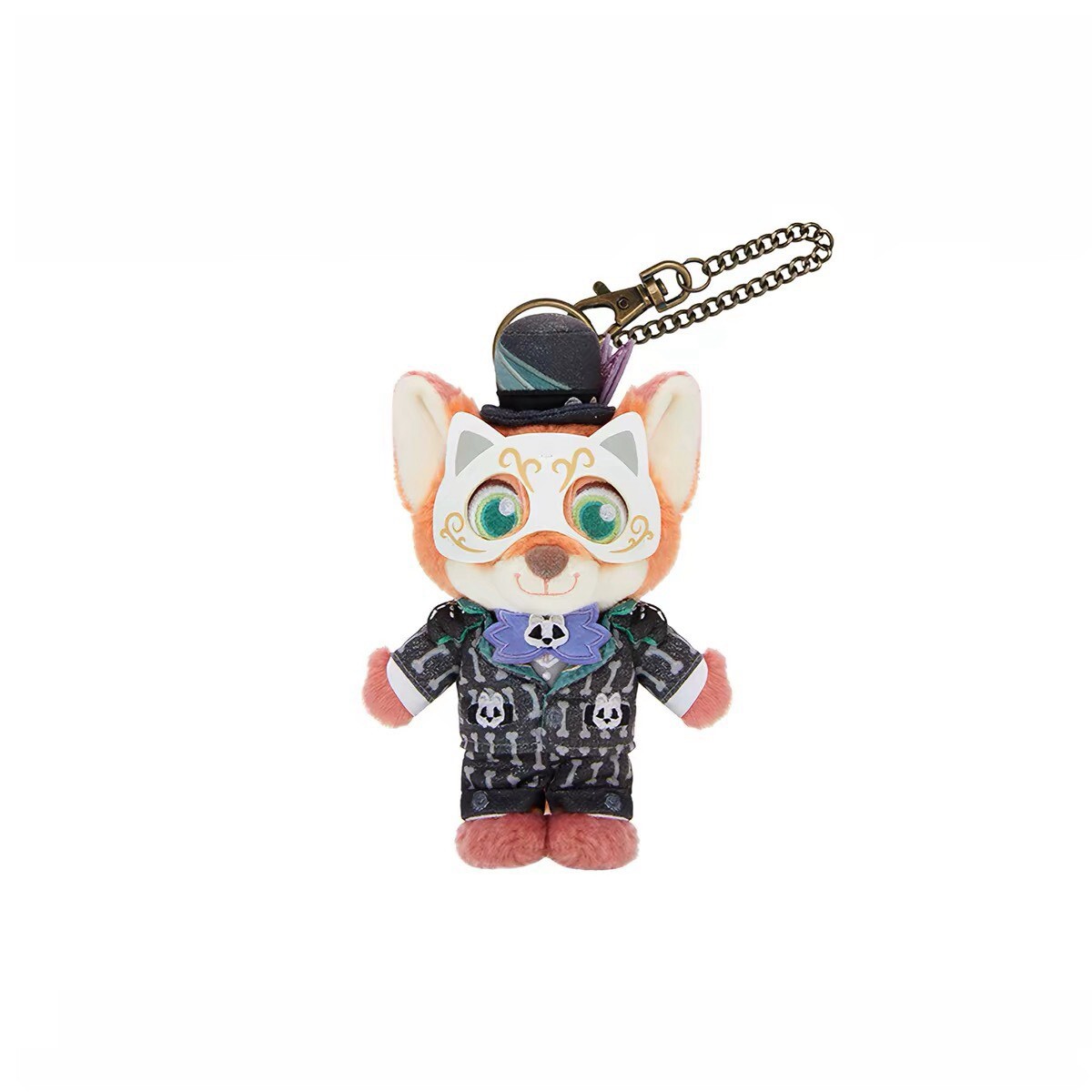 2026 萬聖節 動物方城市 Zootopia 胡尼克 Nick 狐狸 絨毛 鑰匙圈 吊飾 -上海迪士尼樂園