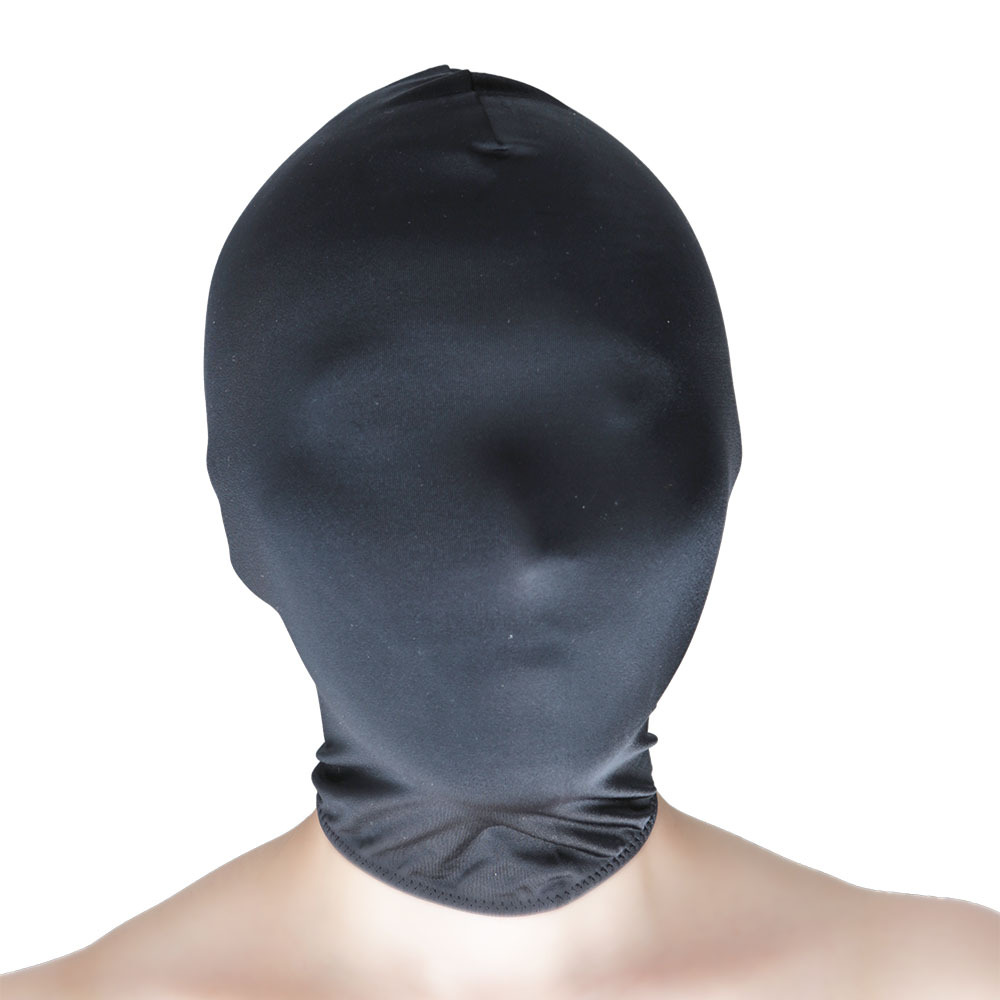 [La-Pomme] Black Faceless Full Coverage SM Hood (Mask) | Sensory Deprivation, Premium MFS Fabric (Made in Japan)