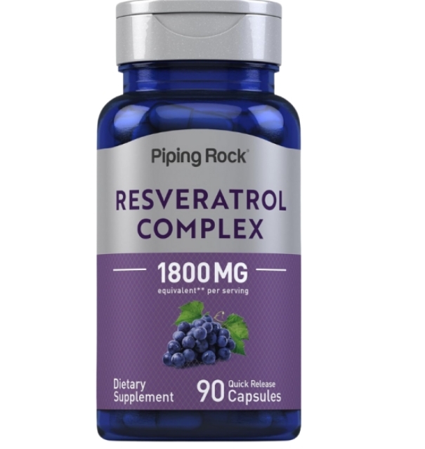 【Piping Rock】Resveratrol Complex 白藜蘆醇 複合物 1800mg 90顆