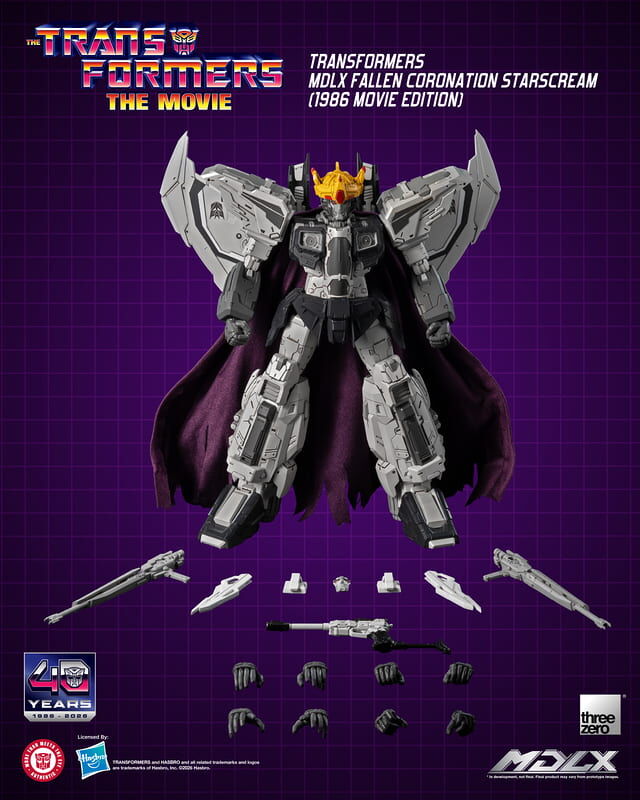 預購26/Q4 Threezero 代理版 可動 MDLX 變形金剛 加冕禮天王星 1986電影版 約20cm