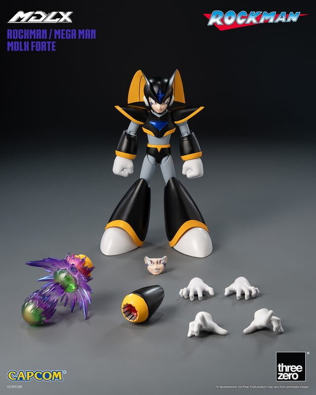 預購27/Q1 Threezero 代理版 可動 MDLX 洛克人 佛魯迪 約10.2cm