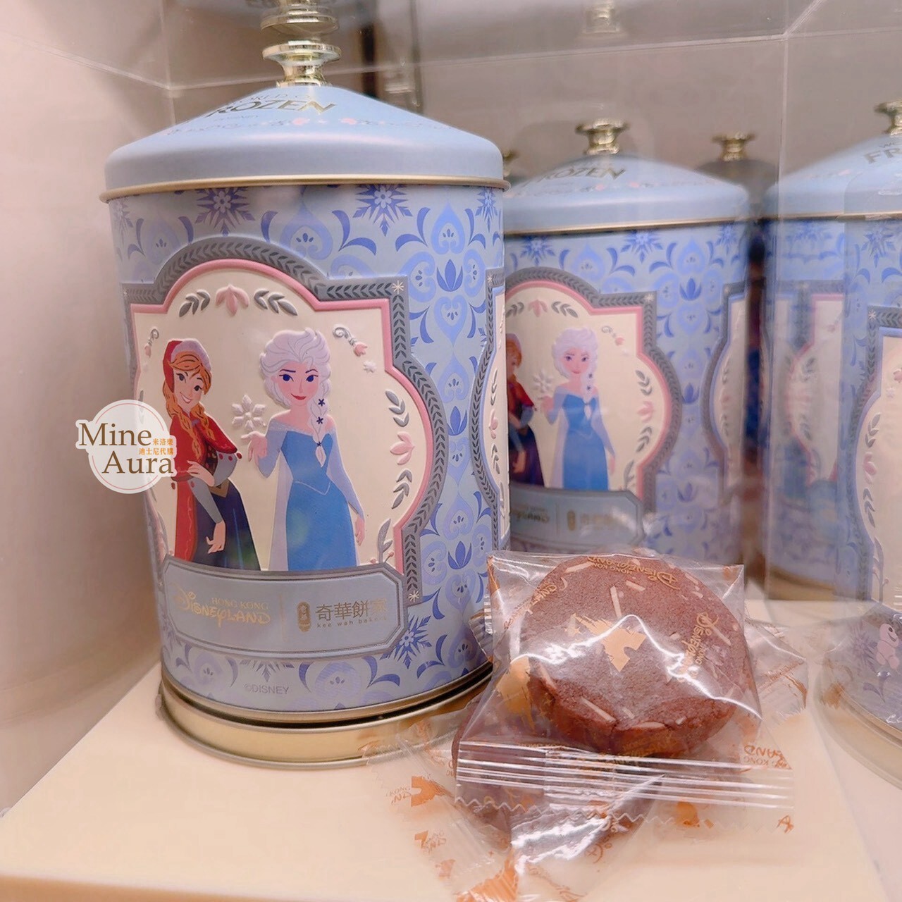 迪士尼 x 奇華餅家 冰雪奇緣 Frozen 曲奇餅乾 圓桶 鐵盒 -香港迪士尼樂園