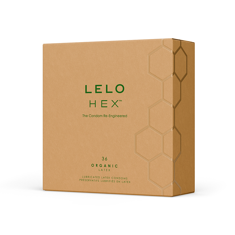 LELO HEX Organic 54mm 精氨酸添加 有機乳膠安全套 36片裝