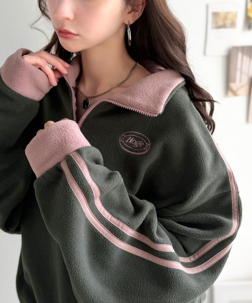 日本🇯🇵連線 JAVA 半拉鍊刺繡復古運動T 男女可穿 羊毛材質 休閒 復古 刺繡 寬鬆 長袖 套頭衫 7色(任買兩件711免運)/預購