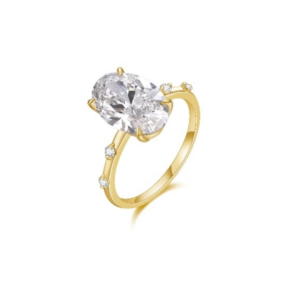 RIN-HHG1004-013 [CRD287] 925 SILVER LAB GROWN DIAMOND RING (A13)