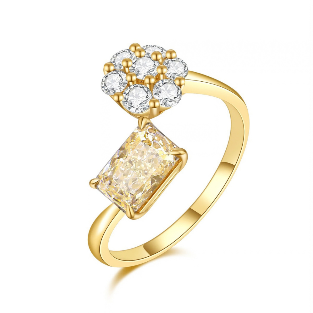 RIN-HHG1004-017 [RD2719] 925 SILVER LAB GROWN DIAMOND RING (A17)