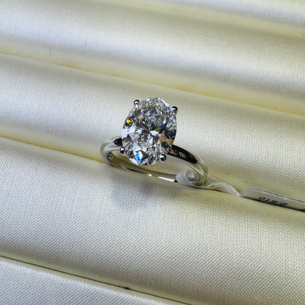 RIN-HHG1004-014 [RD2783] 925 SILVER LAB GROWN DIAMOND RING (A14)