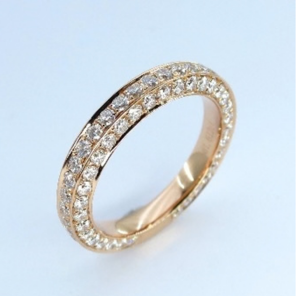 RIN-HHG1004-021 [RD1614] 925 SILVER LAB GROWN DIAMOND RING (A21)