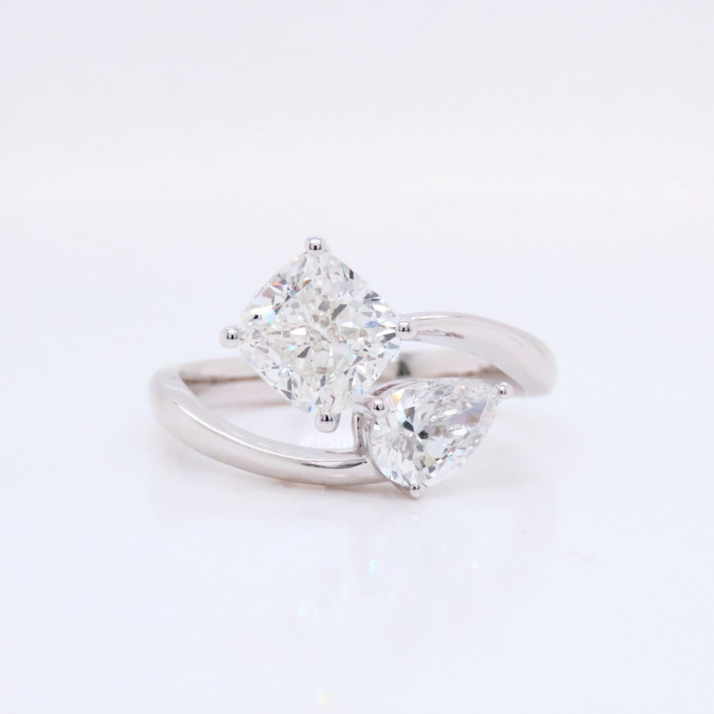 RIN-HHG1004-015 [RD2781] 925 SILVER LAB GROWN DIAMOND RING (A15)