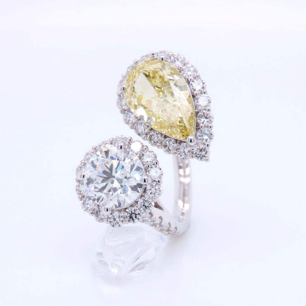 RIN-HHG1004-023 [RD2763] 925 SILVER LAB GROWN DIAMOND RING (A23)