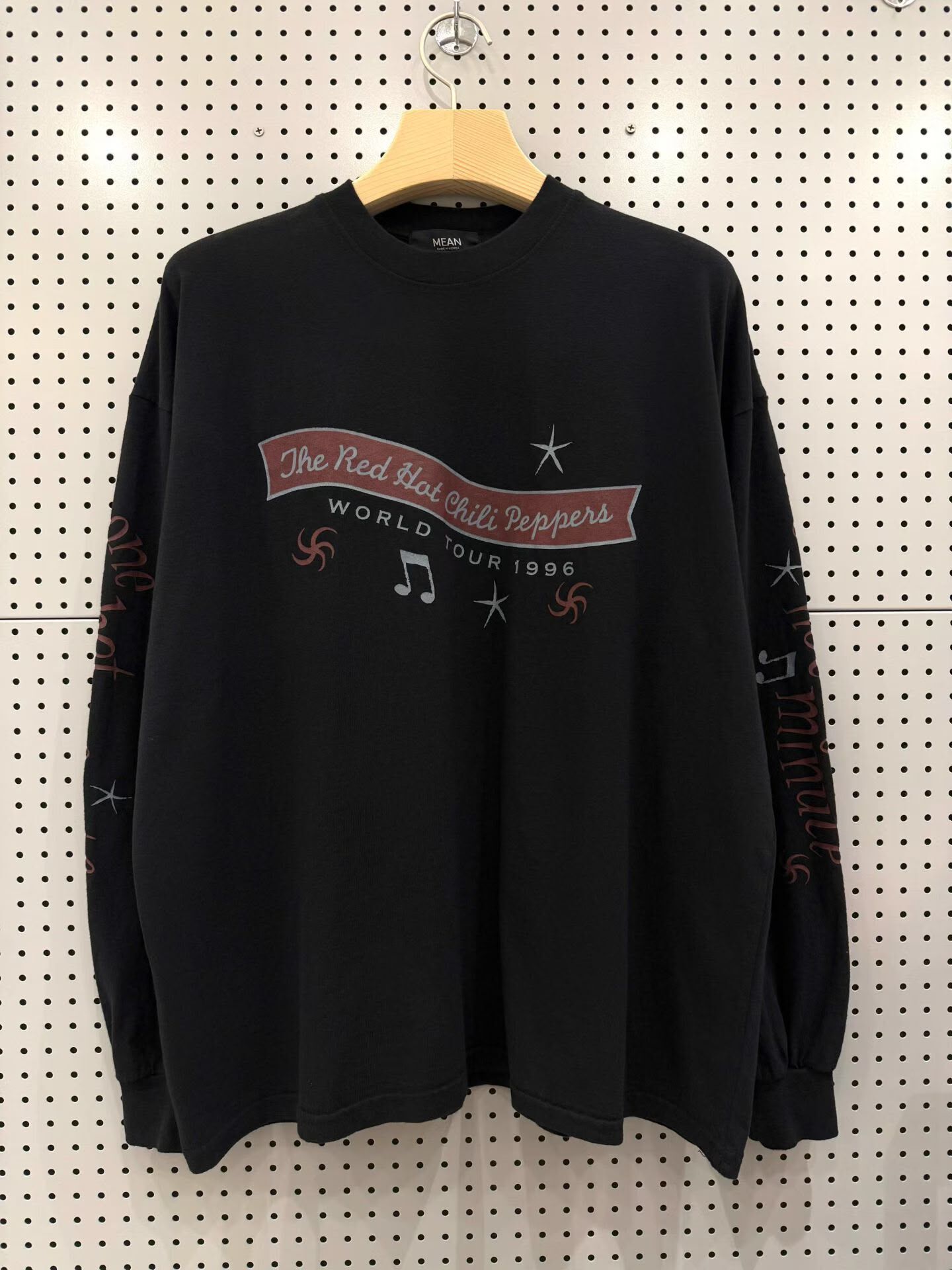英文字圖案長袖衫 MEAN-017T
