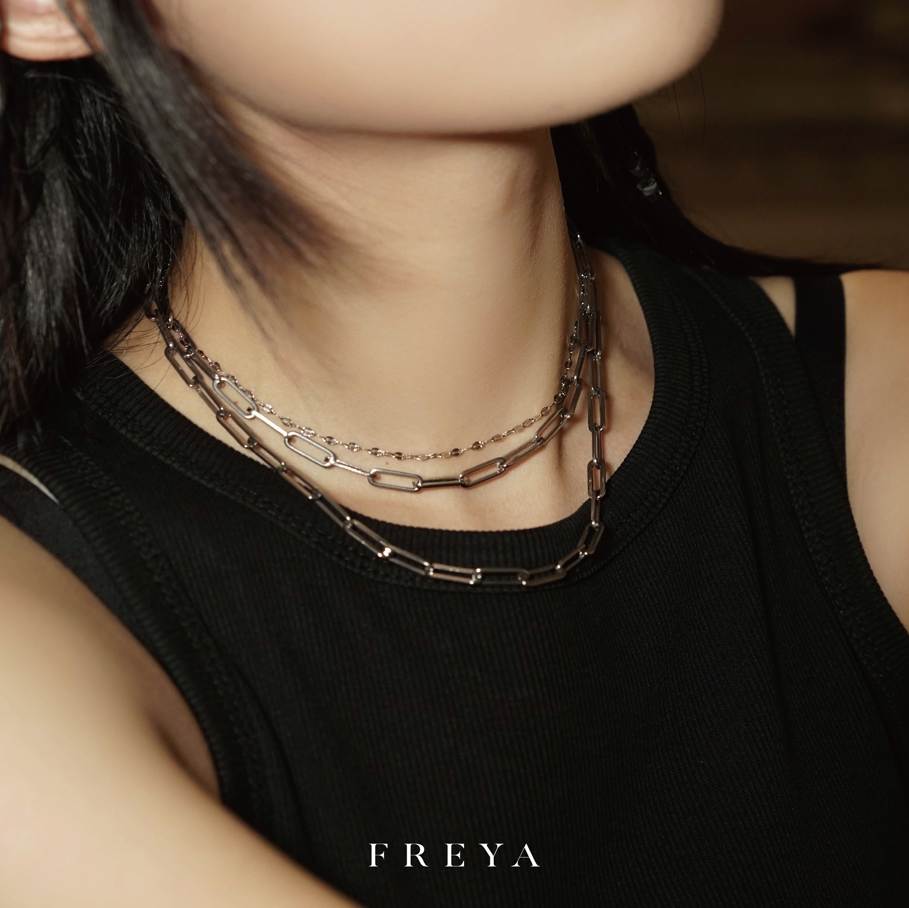 FREYA 4mm回形十字扣項鍊
