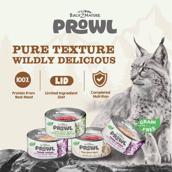 Back2Nature Prowl 純白肉吞拿魚肉絲湯汁主食罐 75g