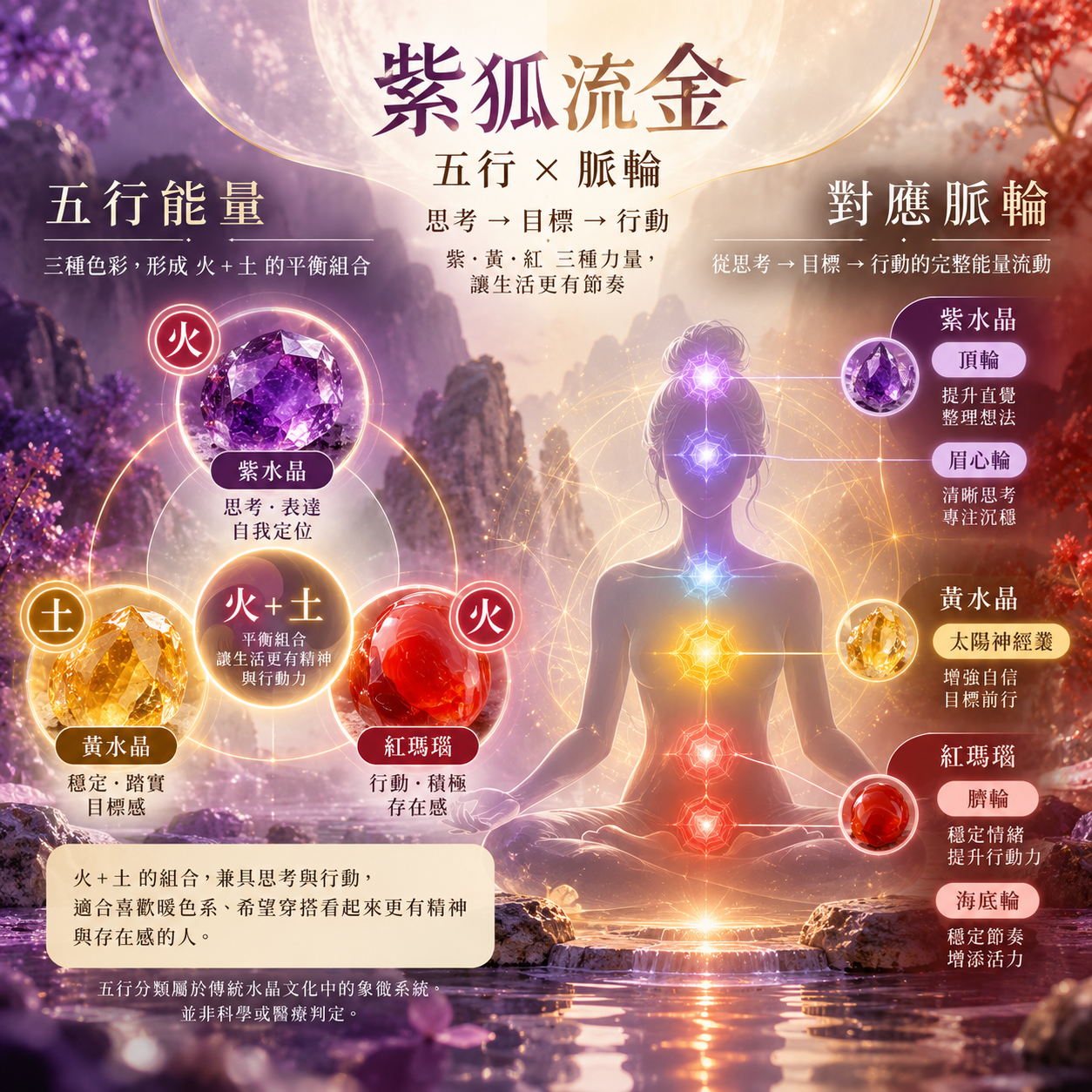 紫水晶狐狸手鍊|紫水晶黃水晶紅瑪瑙特色與平衡感介紹